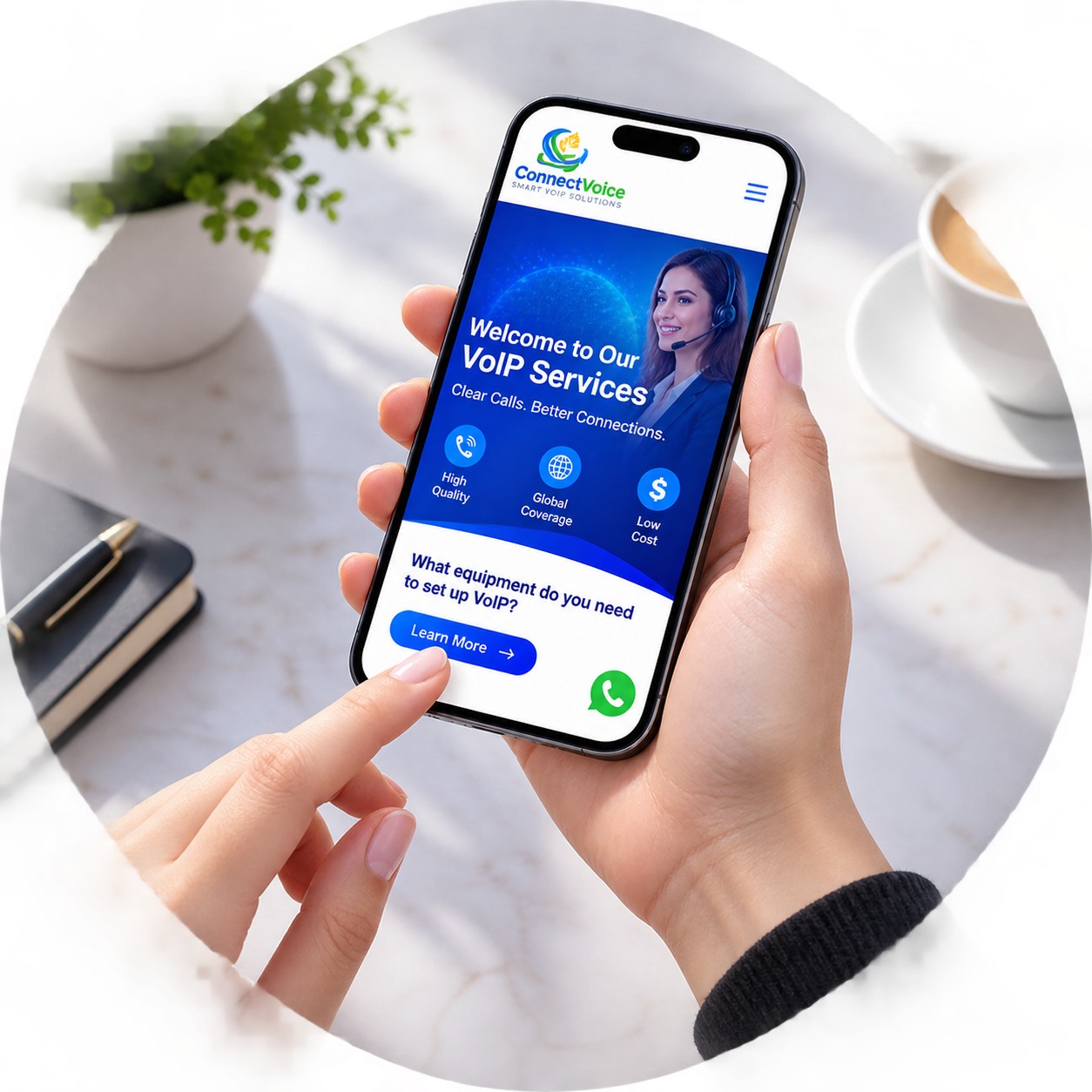 Mobile rates page